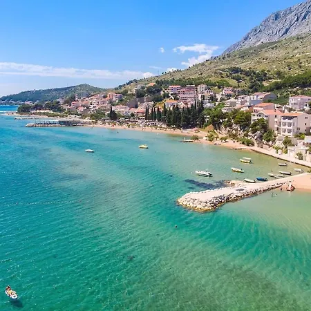 ヴィラ Beachfront Draga With 32sqm Private, Heated Pool, 4 Bedrooms, Sea View オミシュ