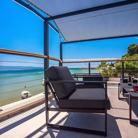 ヴィラ Beachfront Draga With 32sqm Private, Heated Pool, 4 Bedrooms, Sea View *